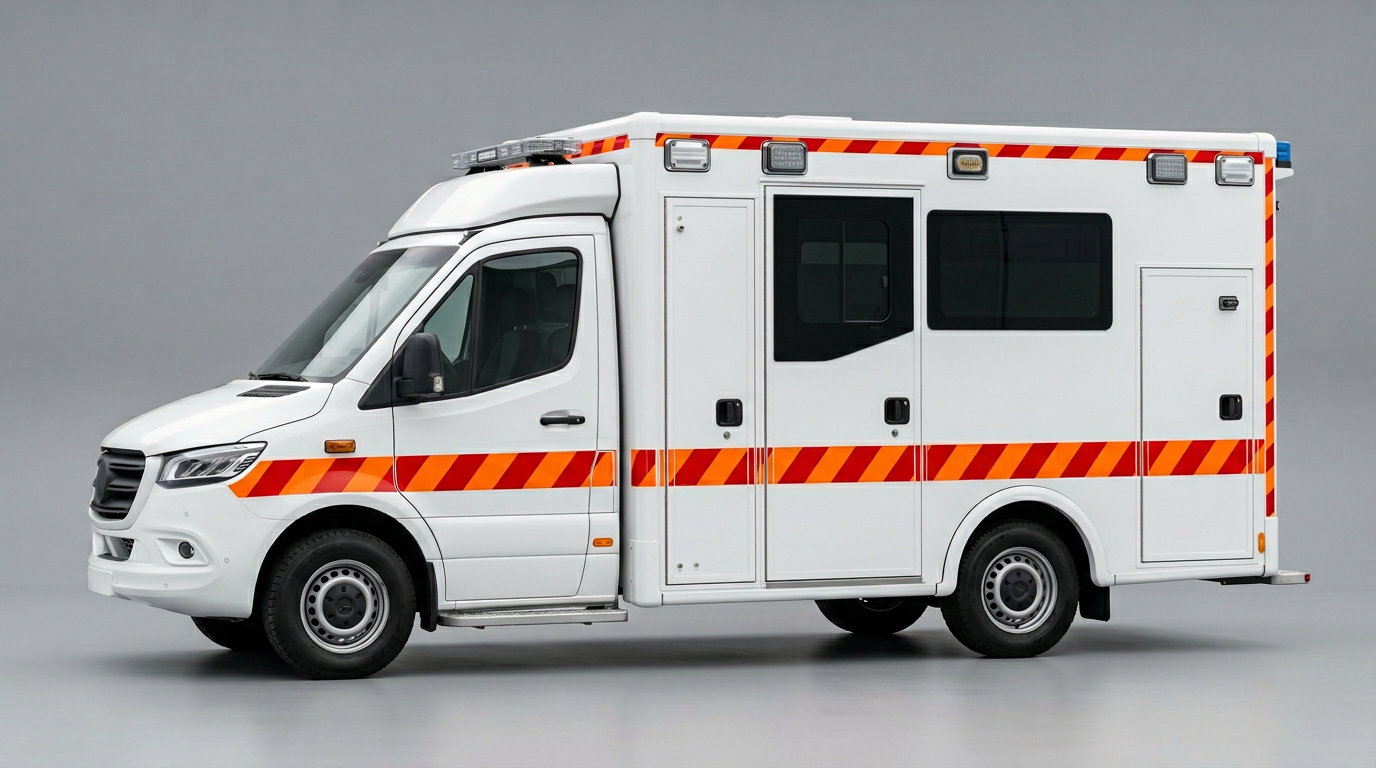 Generic emergency ambulance vehicle — illustrative