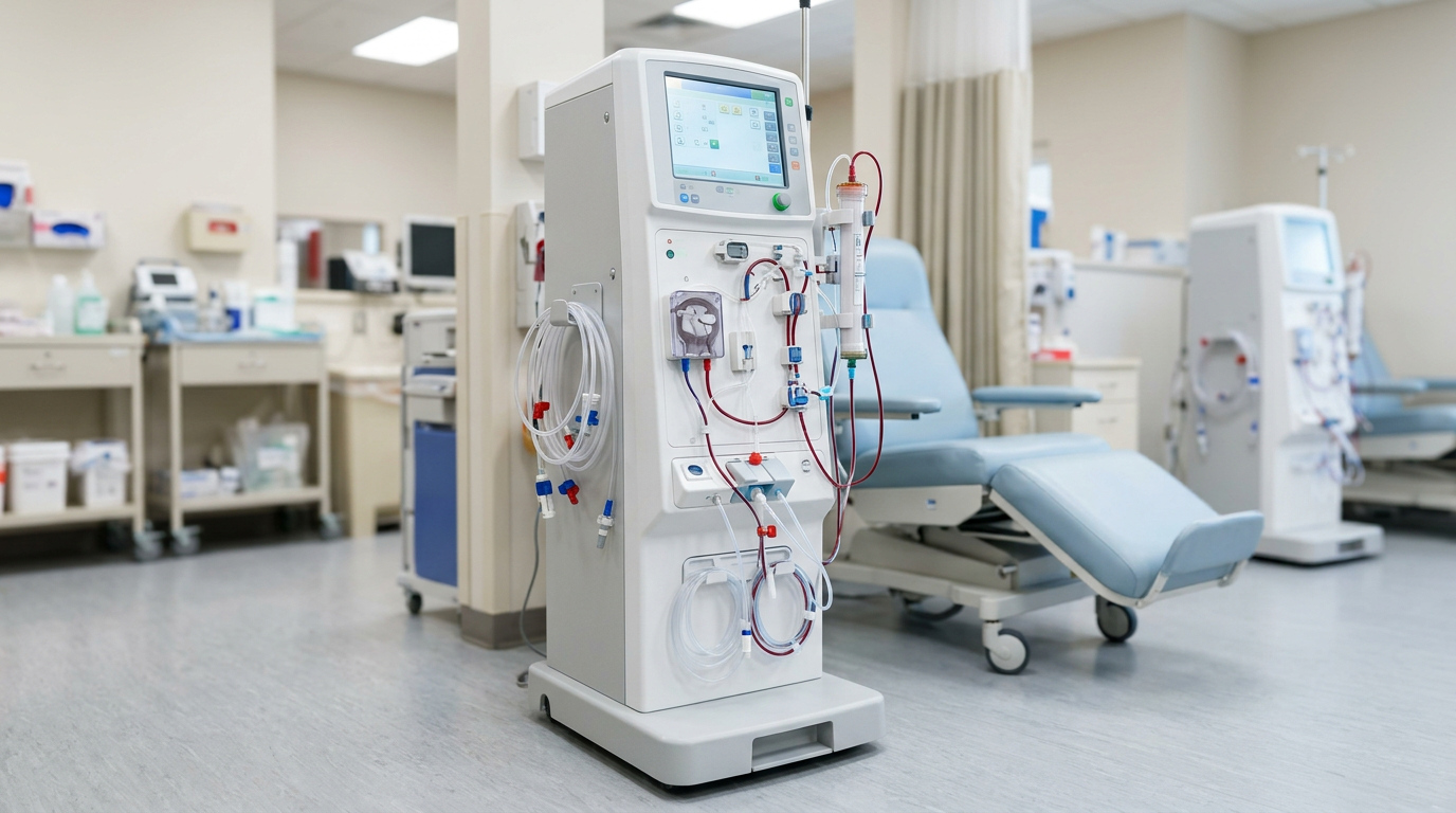 Medical hemodialysis machine
